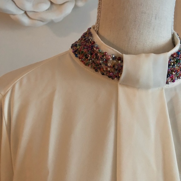 Zara Beaded Neck Top - Picture 4 of 4